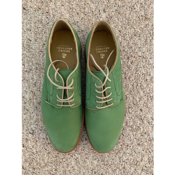 Brooks Brothers Green Suede Classic Bucks - Picture 2 of 5